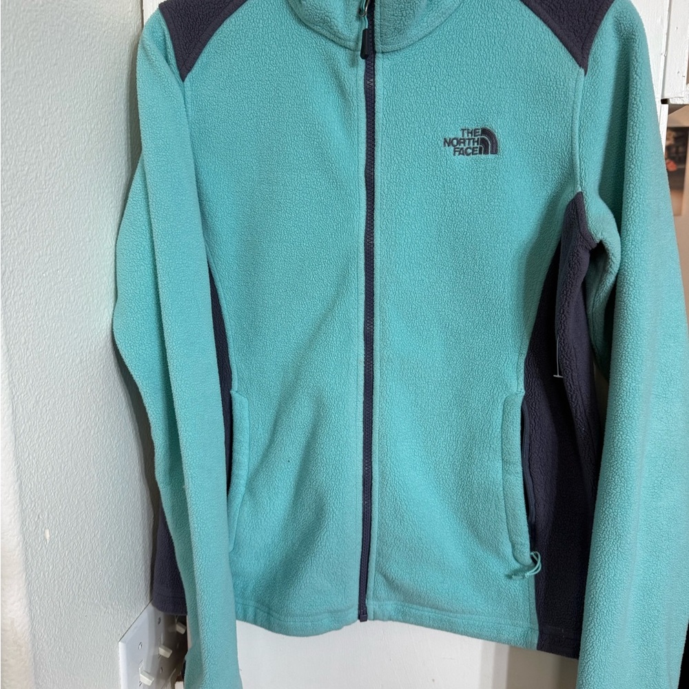 The North Face Turquoise and Dark Grey Women's Jacket